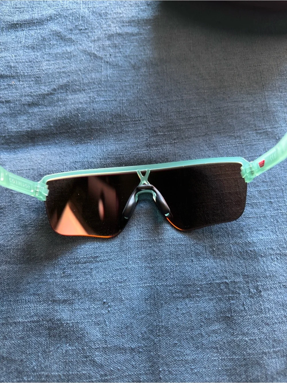 Oakley Corridor Sq Men’s Teal and Brown Sport Sunglasses with Case